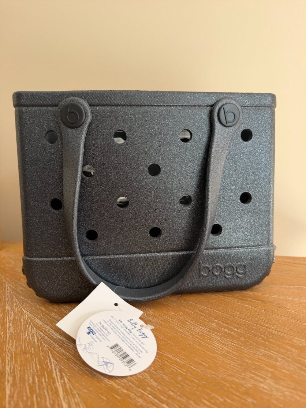 NEW BOGG BAG Bitty black sparkle shimmer tote